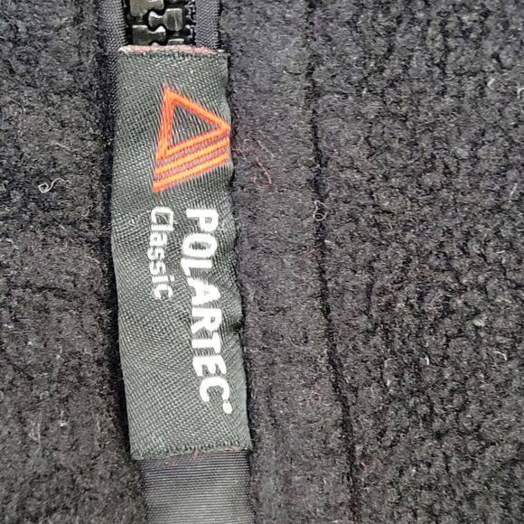 Ralph-Lauren Fleece Jacket Large 23x27 Black - Picture 3 of 16